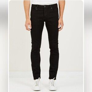 Neuw Iggy Skinny Perfecto Men's Charcoal Black Skinny Straight Jeans Size 33X32